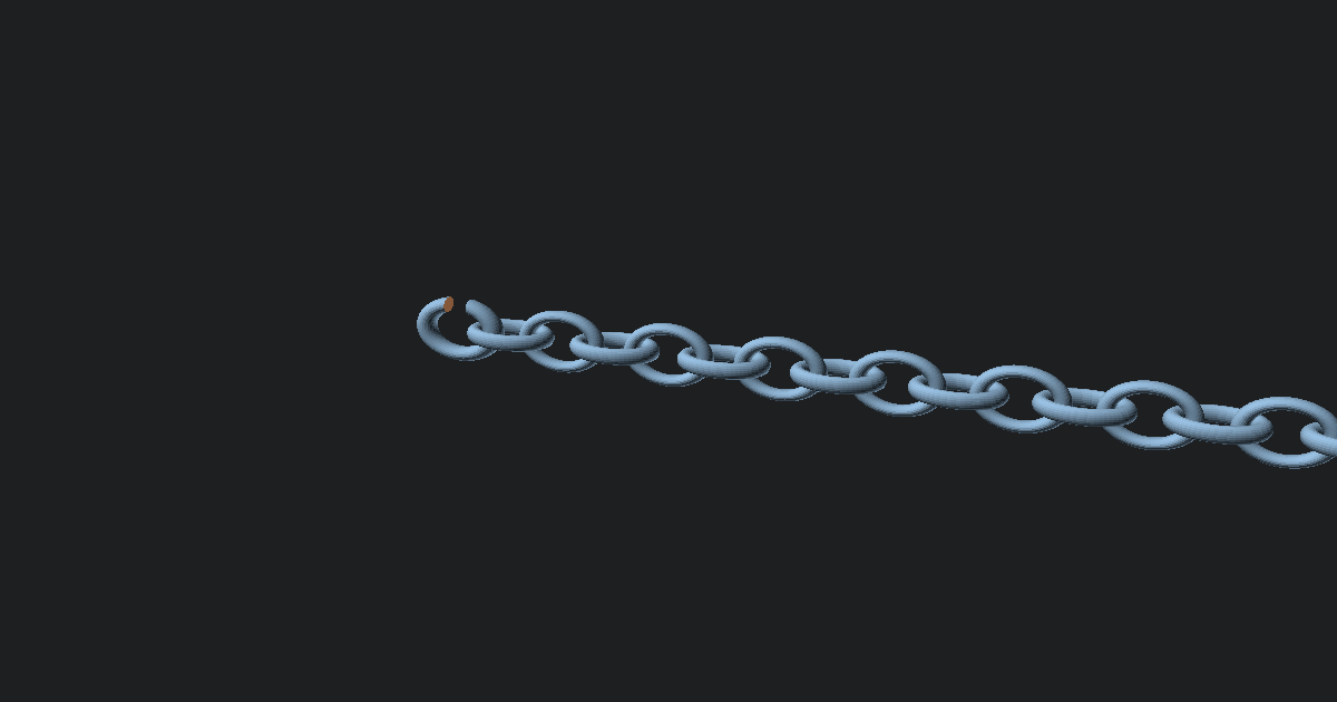 The toilet flush chain that justified my 3D printer